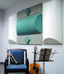 Diffusers, Acoustic Material - All Noise Control diffusers are ideal for wall and ceiling applications in band, choral and music facilities requiring acoustical performance.